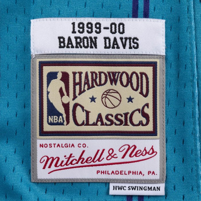 Maillot NBA Baron Davis Charlotte Hornets 1999 Mitchell&ness Swingman image n°3