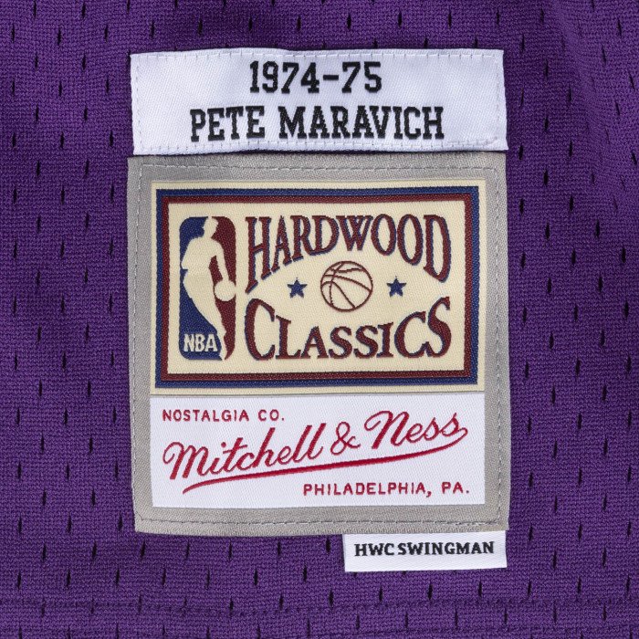 Maillot NBA Pete Maravich Utah Jazz 1974 Mitchell&ness Road Swingman image n°3