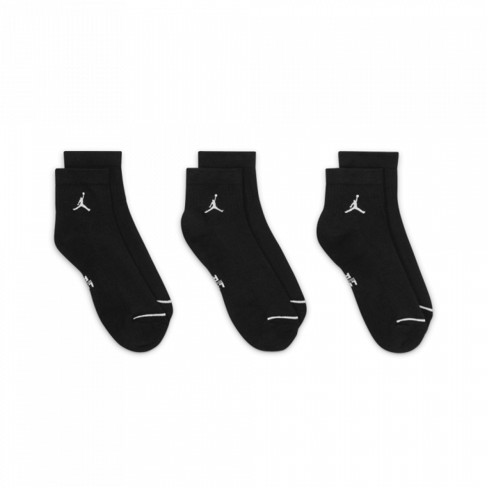 Pack de 3 chaussettes Jordan Everyday Quarter black/white image n°3