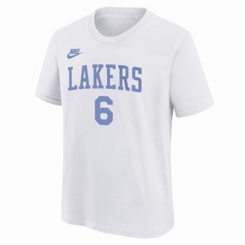 LeBron James Los Angeles Lakers Nike 2022/23 City Edition Name & Number T- Shirt - White