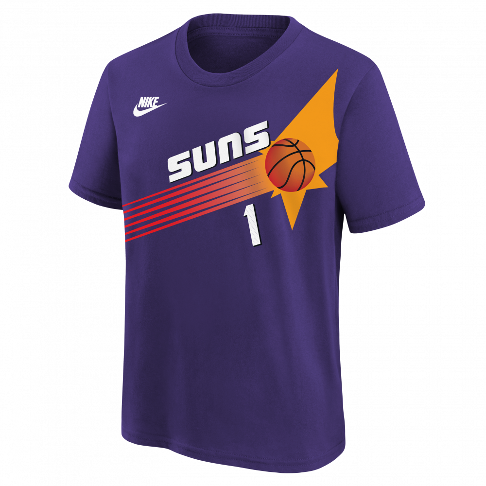 T Shirt Nba Devin Booker Phoenix Suns Nike Nameandnumber Hardwood Classic Enfant Basket4ballers