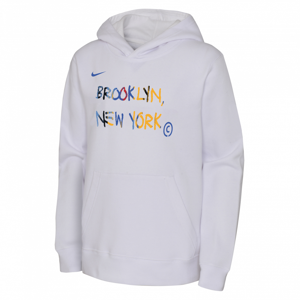 BROOKLYN NETS Hoodie Sweatshirt Youth Size L - 7 Basketball NBA