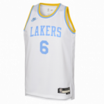 Color Blanc du produit Maillot NBA Lebron James Los Angeles Lakers Nike HWC...