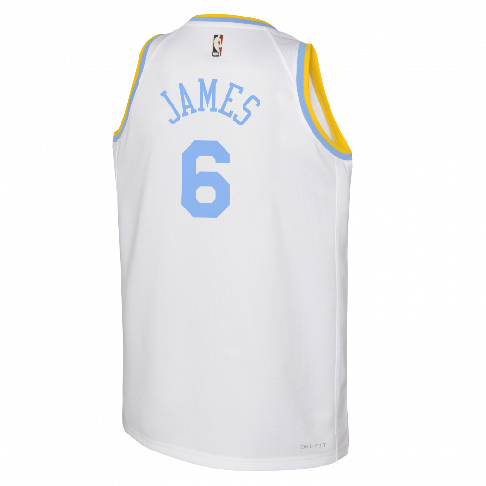 Maillot NBA Lebron James Los Angeles Lakers Nike HWC Enfant - Basket4Ballers