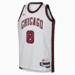 Color White of the product Maillot NBA Zach Lavine Chicago Bulls Nike City...