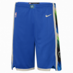 Color White of the product Short NBA Milwaukee Bucks Nike City Edition Enfant