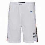 Color Blanc du produit Short NBA Brooklyn Nets Nike City Edition Enfant