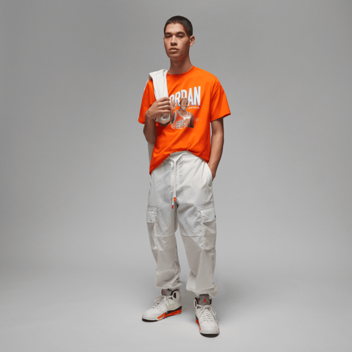 T-shirt Jordan Flight MVP X Wheaties rush orange/phantom NBA image n°5