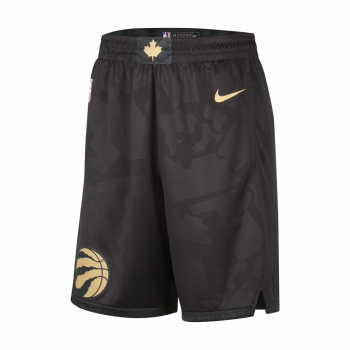 Short NBA Toronto Raptors Nike City Edition black/club gold | Nike