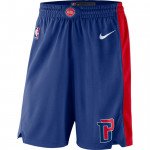 Color Blue of the product Short NBA Detroit Pistons Nike Icon Edition