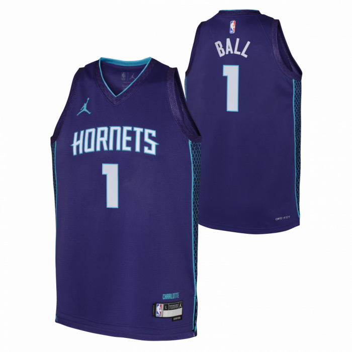 Maillot NBA Lamelo Ball Charlotte Hornets Jordan Statement Enfant