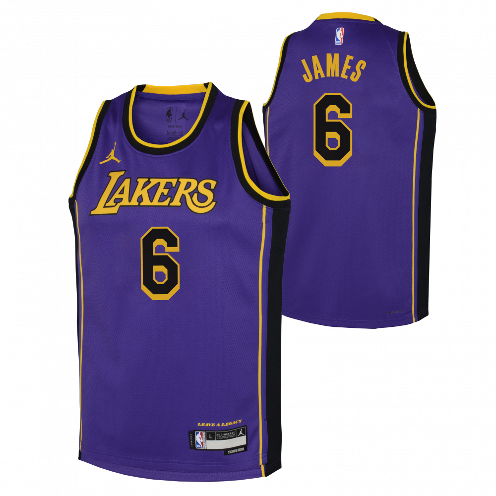 Maillot NBA Lebron James Los Angeles Lakers Jordan Statement Enfant ...