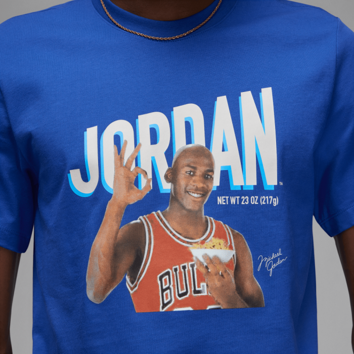 T-shirt Jordan Flight MVP X Wheaties Rush Blue NBA image n°2