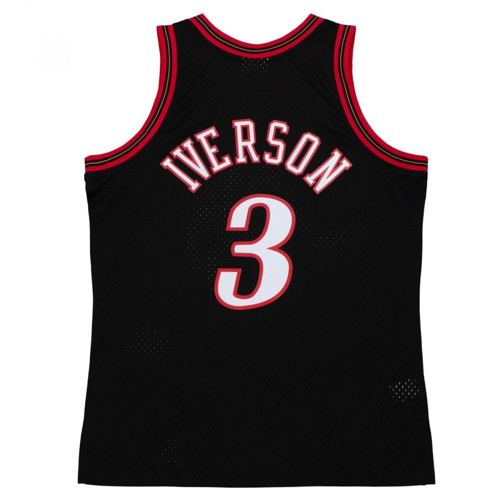 Maillot NBA Allen Iverson Philadelphia 76ers 1997 Mitchell&ness Dark Jersey image n°2