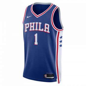 Nike Cream Philadelphia 76ers Courtside Chrome T-Shirt