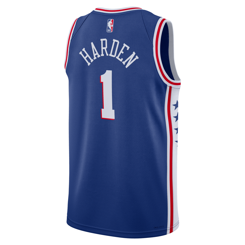 Maillot NBA James Harden Philadelphia 76ers Nike Icon Edition 2022/23 ...