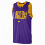 Color Purple of the product Maillot NBA Los Angeles Lakers Courtside field...