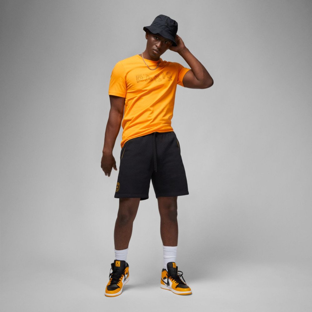 Jordan Paris Saint-Germain Fleece Shorts Black/Taxi