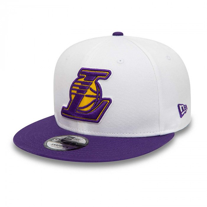 Casquette NBA New Era Los Angeles Lakers White Crown Patches 9fifty image n°1