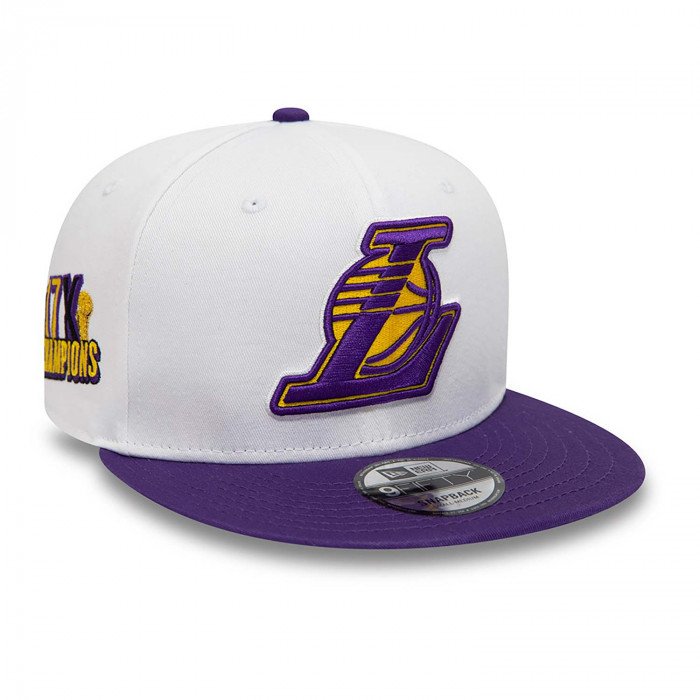 Casquette NBA New Era Los Angeles Lakers White Crown Patches 9fifty image n°2
