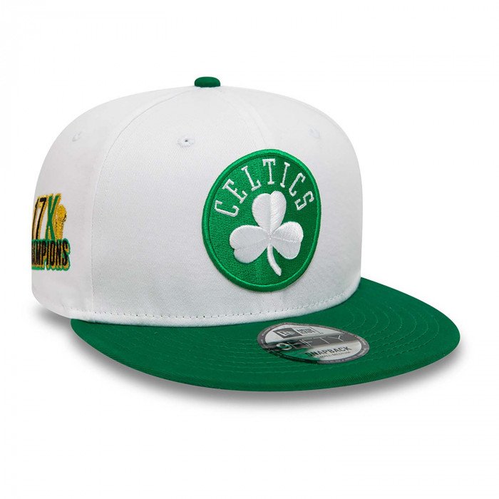 Casquette NBA New Era Boston Celtics White Crown Patches 9fifty image n°2