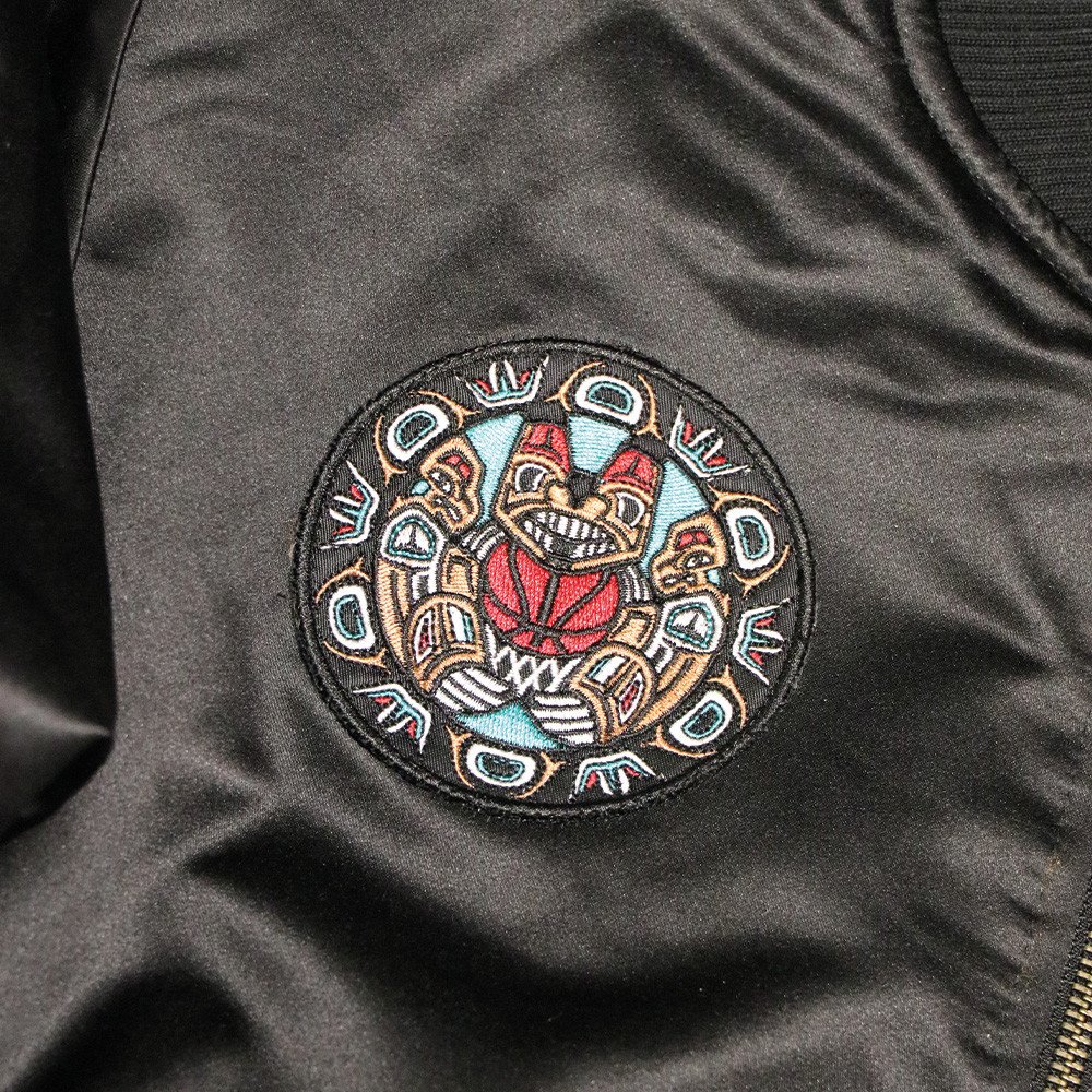 M&N Heavyweight Satin Jacket - Vancouver Grizzlies
