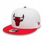 Casquette NBA New Era Chicago Bulls White Crown Patches 9fifty