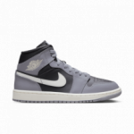 Color Noir du produit Air Jordan 1 Mid Women Cement Grey