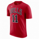 Color Red of the product T-shirt NBA Demar Derozan Chicago Bulls Nike Name &...