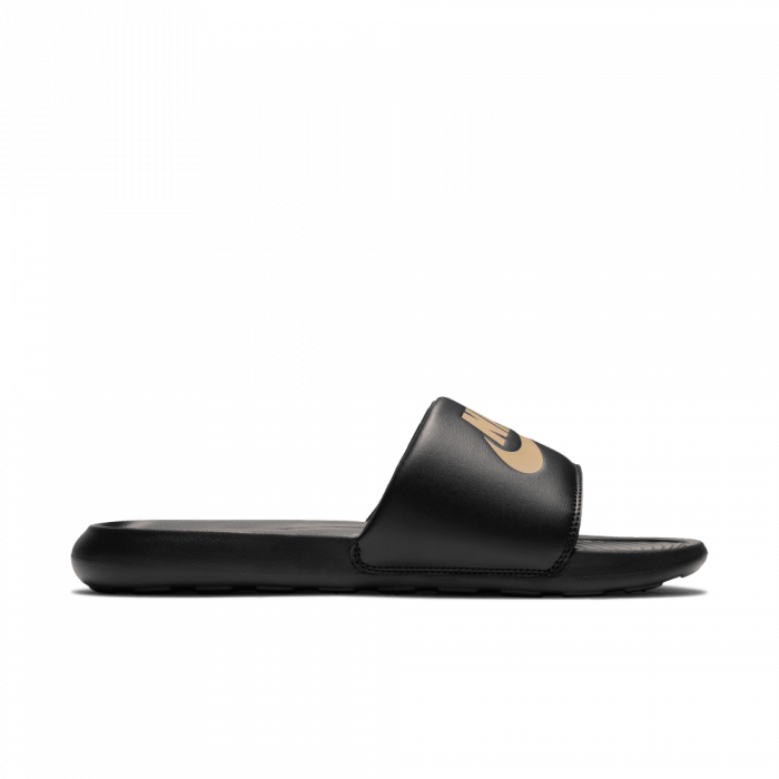 Claquettes Nike Victori One black/metallic gold-black image n°3
