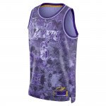 Color Purple of the product Maillot NBA Lebron James Los Angeles Lakers Nike...