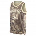 Color Beige / Brown of the product Maillot NBA Giannis Antetokounmpo Milwaukee Bucks...