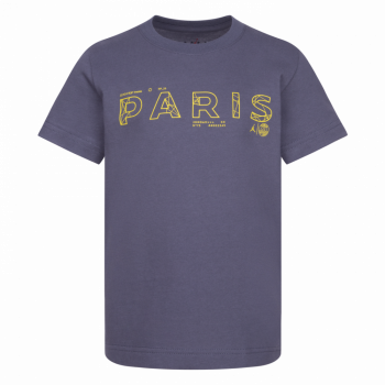 Jordan x PSG Paris Saint Germain Wordmark Tee White/Purple Men's - US