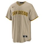 Color Beige / Brun du produit Baseball Shirt MLB San Diego Padres Nike Alternate