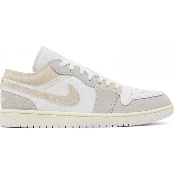 Air Jordan 1 Low Se Craft tech grey/lt orewood brn-white-sail