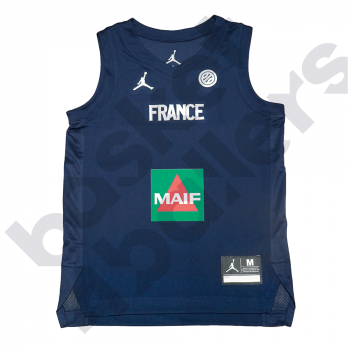 Maillot Enfant Jordan Equipe de France FFBB Away Bleu | Air Jordan