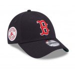 Color Blue of the product Casquette MLB Boston Red Sox New Era Side Patch 9Forty