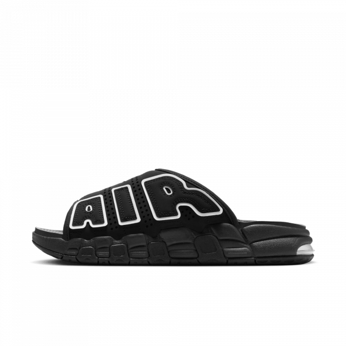 Claquettes Nike Uptempo black/white image n°2