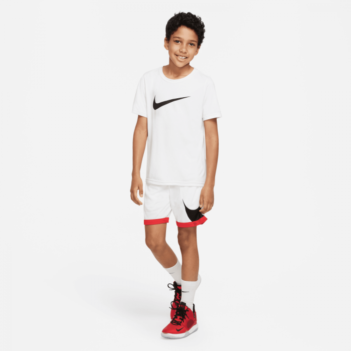 Short Enfant Nike Dri-Fit white/university red/black image n°3