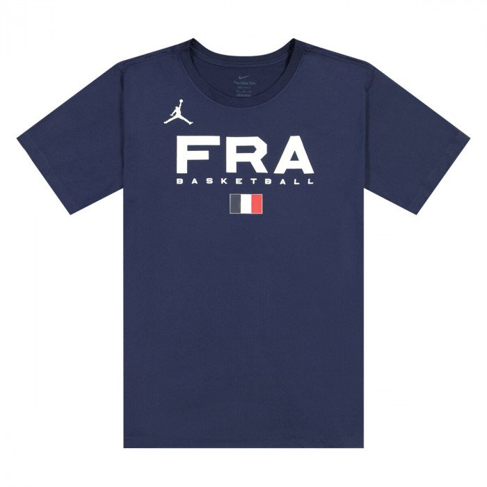 T-shirt Jordan FFBB Equipe de France Basket bleu