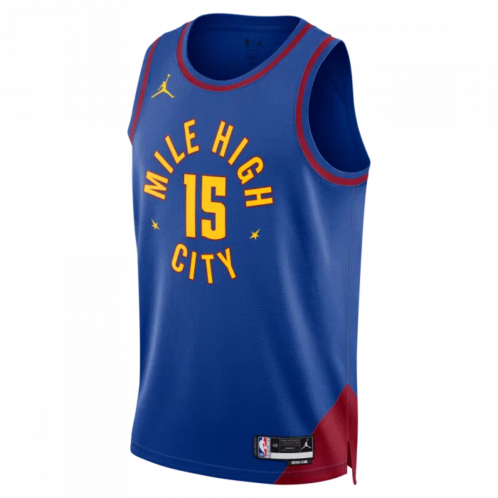 Maillot Denver Nuggets Statement Edition rush blue/team crimson/jokic ...