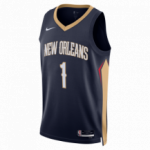 Color Bleu du produit Maillot NBA Zion Williamson New Orleans Pelicans...