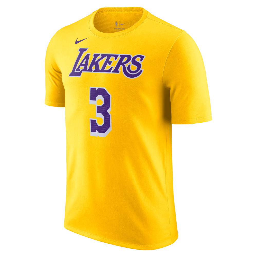 Jordan Mens Anthony Davis Lakers Statement Swingman Jersey - Field Purple/Yellow/Black Size M