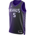 Color Violet du produit Maillot NBA De'Aaron Fox Sacramento Kings Jordan...
