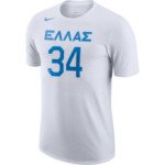 Color Blanc du produit T-shirt Nike Giannis Antetokounmpo Team Greece white