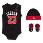 Color Noir du produit Ensemble Jordan 23 bébé 0-6 mois noir
