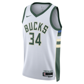Maillot Milwaukee Bucks Association Edition 2022/23 white/antetokounmpo g NBA | Nike
