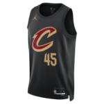 Color Black of the product Maillot NBA Donovan Mitchell Cleveland Cavaliers...