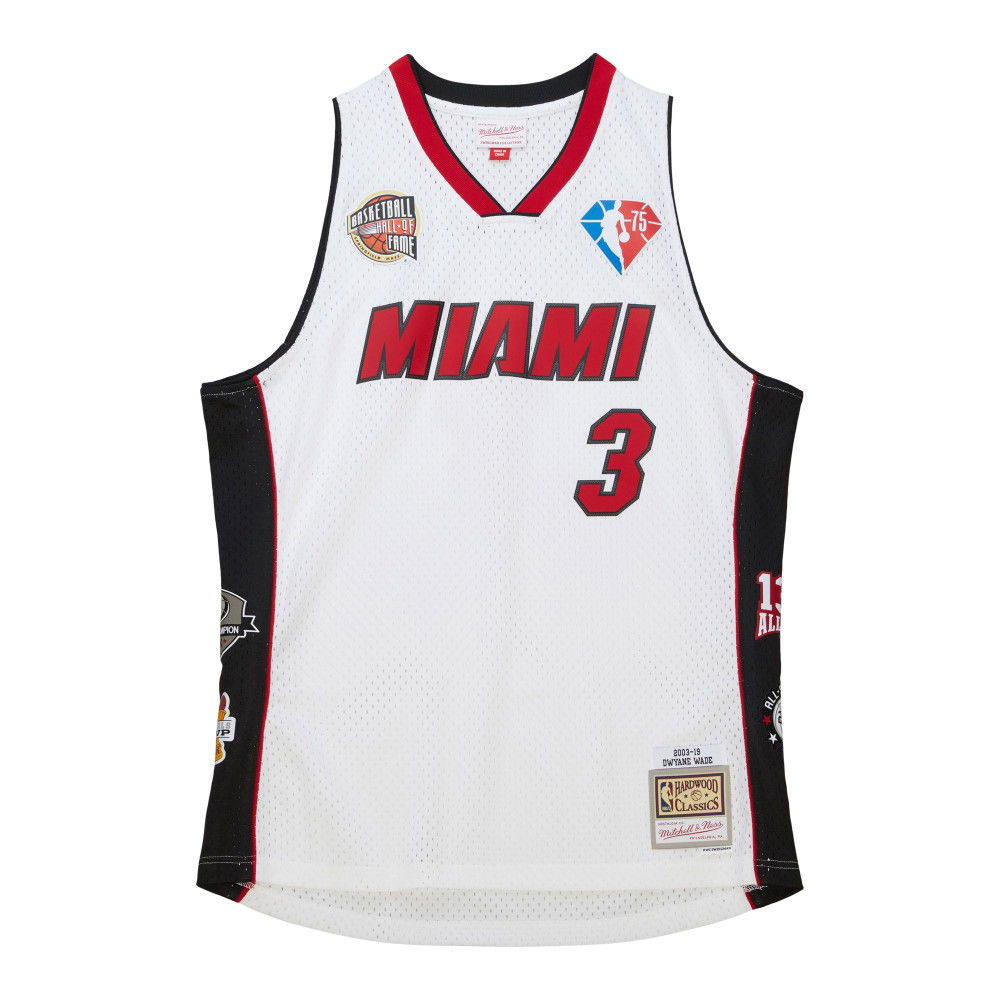 Maillot NBA Dwyane Wade Miami Heat Mitchell Ness Hall Of Fame