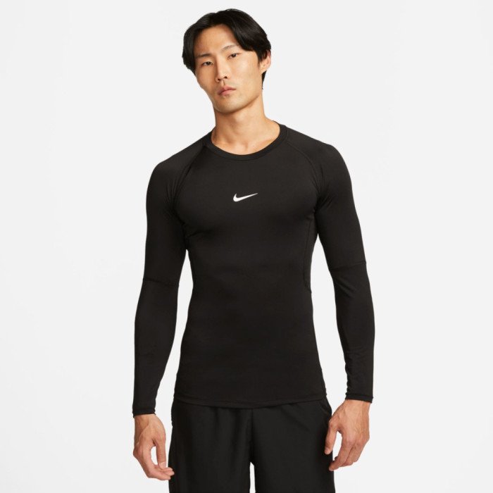 T-Shirt manches longues Nike Pro black/white image n°1